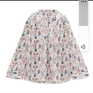 Zara printed blouse